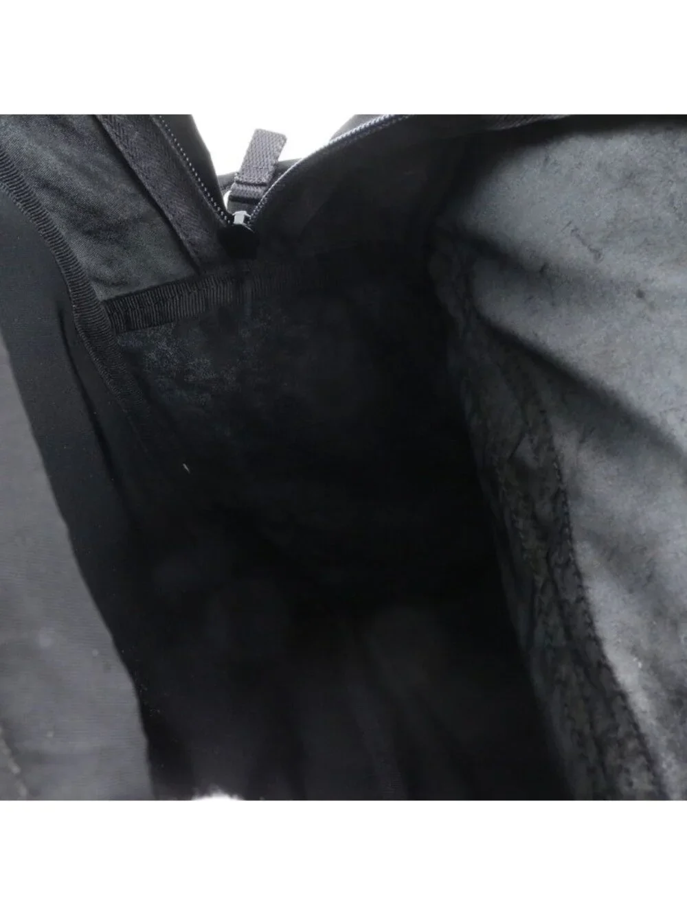 Prada Tessuto Nylon Triangle Logo Backpack Black